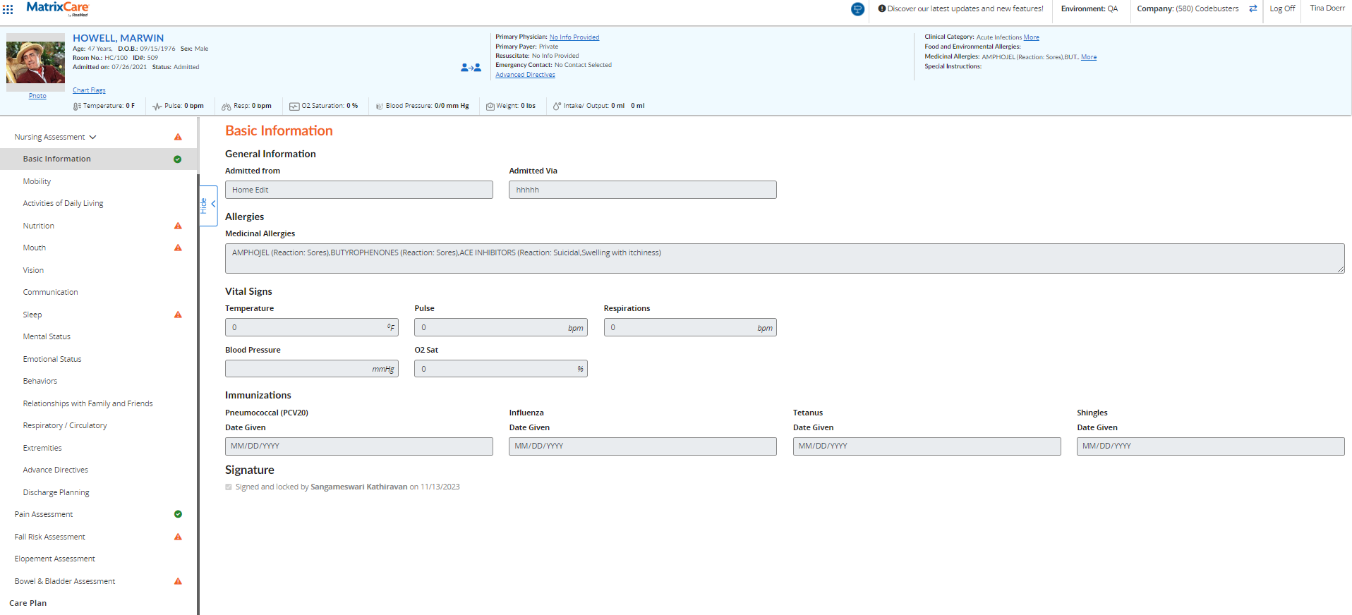 screenshot of MatrixCare Life Plan Community